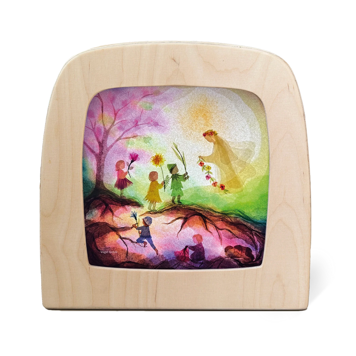 Spring Fairy - Artwork Silhouette For Toverlux Frame and Lamp - Vogel Geluk